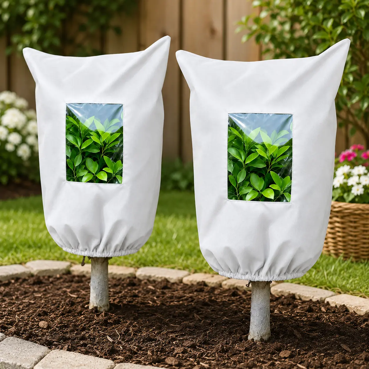 πΏ WINTER GARDEN ESSENTIAL | Plant Frost Protection Cover β Breathable Reusable Cover for Shrubs, Pots & Young Trees