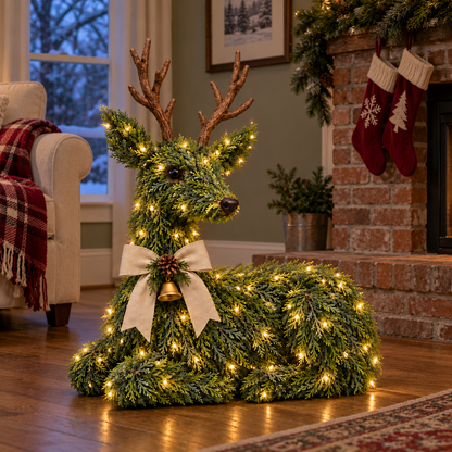 🔥LAST DAY 49% OFF -🦌Evergreen Reindeer Christmas Decoration