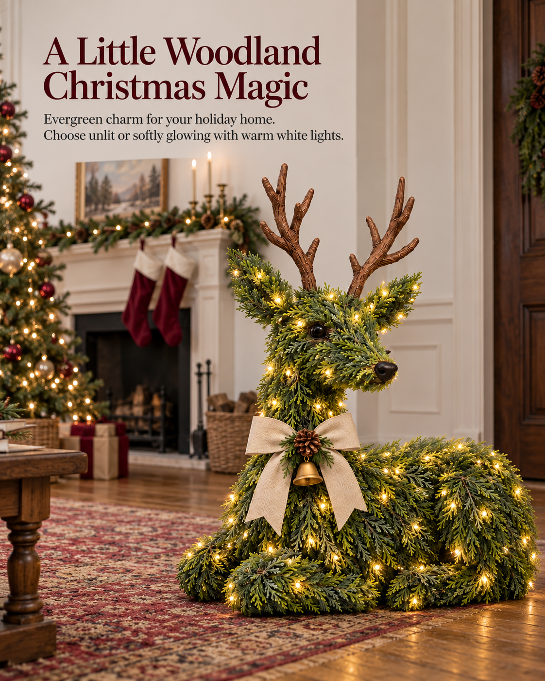 🔥LAST DAY 49% OFF -🦌Evergreen Reindeer Christmas Decoration