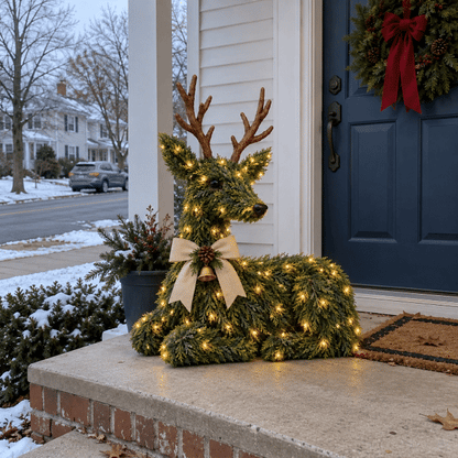🔥LAST DAY 49% OFF -🦌Evergreen Reindeer Christmas Decoration
