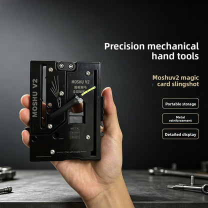 Moshuv2 Metal Enhanced Card Slingshot