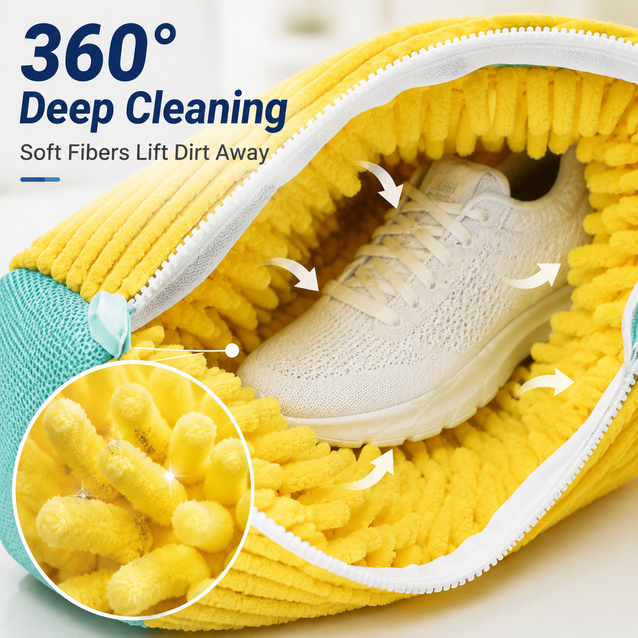 👟No-Scrub Shoe Washing Bag - Clean & Protect Your Sneakers In The Washing Machine