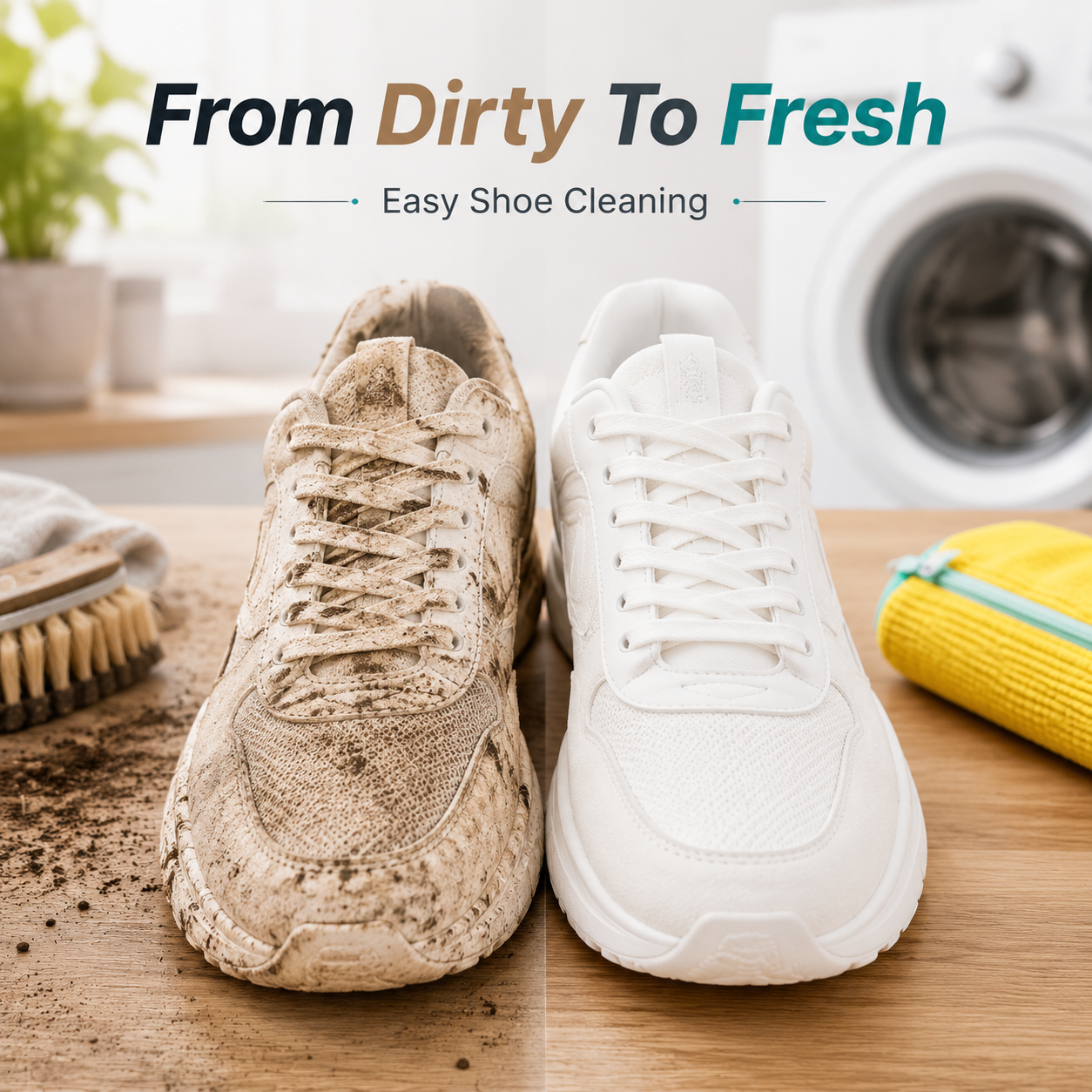 👟No-Scrub Shoe Washing Bag - Clean & Protect Your Sneakers In The Washing Machine