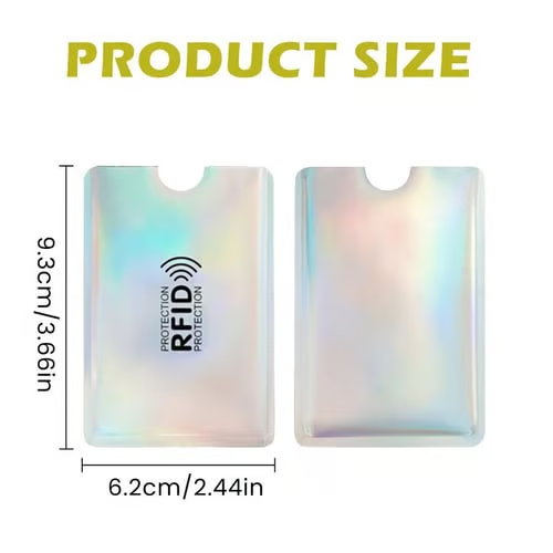 8PCS Ultra-Thin RFID Blocking Anti-Skimming Card Sleeves Set