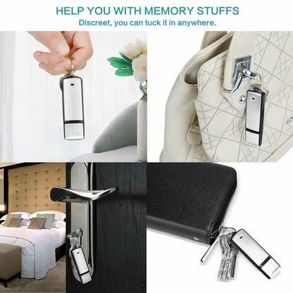 USB Flash Drive Voice Recorder 2-in-1 – Voice Activated, Smart Noise Reduction,, Auto File Save