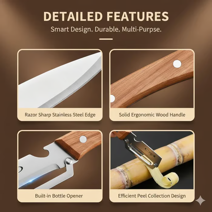 💖LIMITED-TIME BUY 1 GET 1 FREE⏰🍎 2PCS Stainless Peeler | High-Grade Durability | Clean, Precision Peeling + Bottle Opener