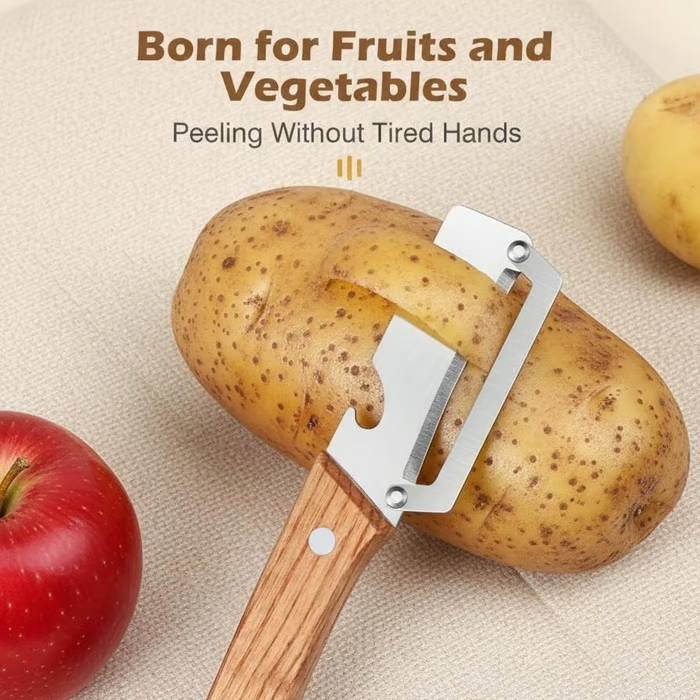 💖LIMITED-TIME BUY 1 GET 1 FREE⏰🍎 2PCS Stainless Peeler | High-Grade Durability | Clean, Precision Peeling + Bottle Opener