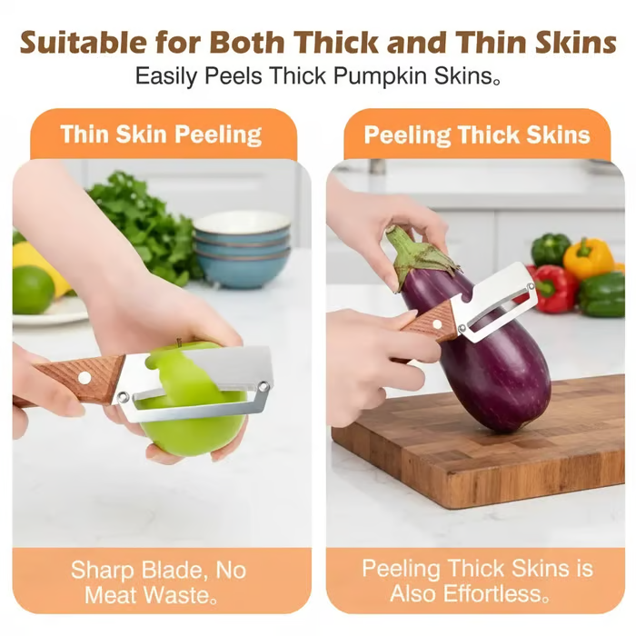 💖LIMITED-TIME BUY 1 GET 1 FREE⏰🍎 2PCS Stainless Peeler | High-Grade Durability | Clean, Precision Peeling + Bottle Opener