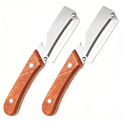 💖LIMITED-TIME BUY 1 GET 1 FREE⏰🍎 2PCS Stainless Peeler | High-Grade Durability | Clean, Precision Peeling + Bottle Opener