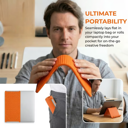 Foldable Silicone Aluminum Holder - Bendable Freely into Any Shape - Ergonomic Device Mount for Everywhere