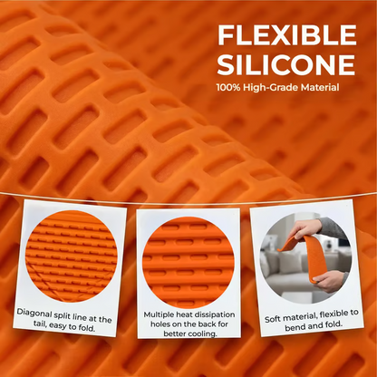 Foldable Silicone Aluminum Holder - Bendable Freely into Any Shape - Ergonomic Device Mount for Everywhere
