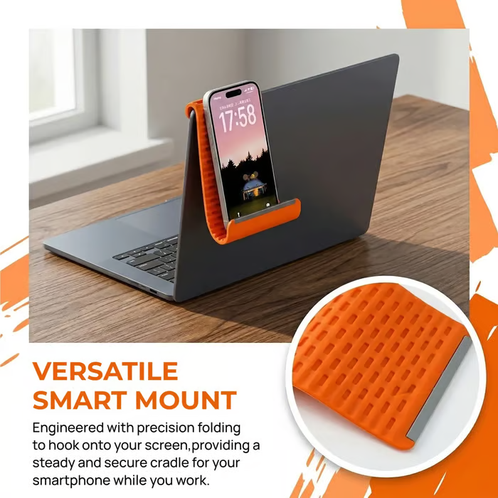 Foldable Silicone Aluminum Holder - Bendable Freely into Any Shape - Ergonomic Device Mount for Everywhere