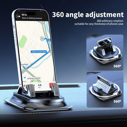 Avoid distracted driving and ensure driving safety!🚗 Car Phone Holder 360° Rotation for Dashboard – Adjustable iPhone & Android Mount