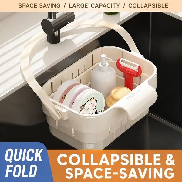 ✨ Effortless Organization for Your Kitchen ✨Foldable Hanging Sink Drain Basket