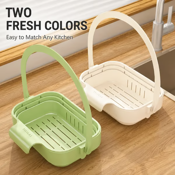 ✨ Effortless Organization for Your Kitchen ✨Foldable Hanging Sink Drain Basket