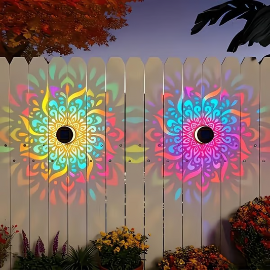 🎁Buy 1 Get 1 Free🎁2-Pack Solar Mandala Projector Wall Lights