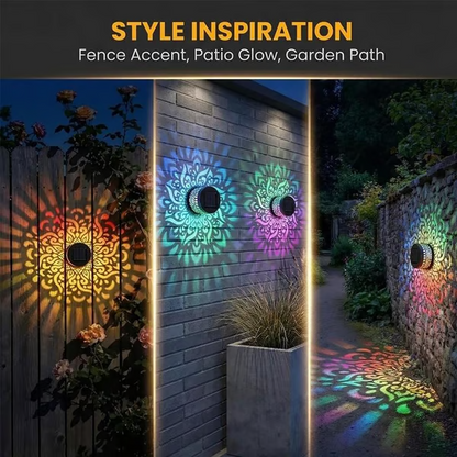 🎁Buy 1 Get 1 Free🎁2-Pack Solar Mandala Projector Wall Lights