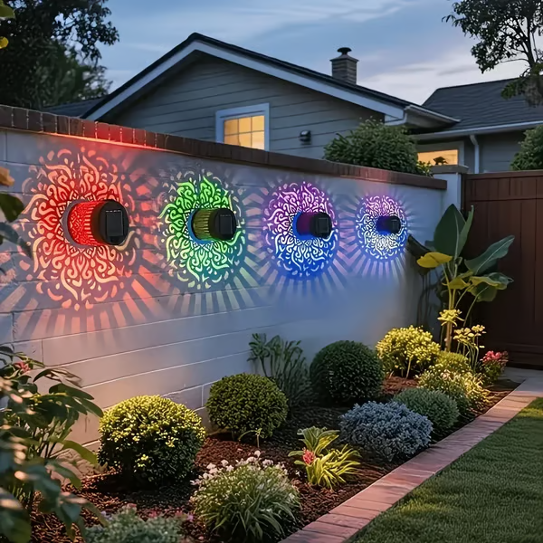 🎁Buy 1 Get 1 Free🎁2-Pack Solar Mandala Projector Wall Lights