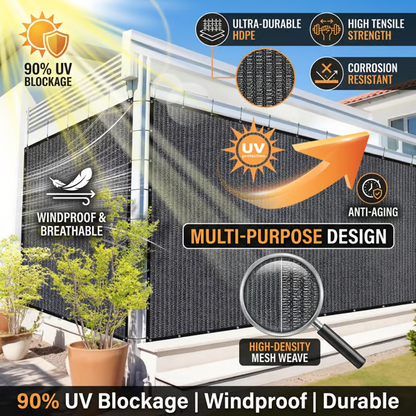 Outdoor Shade Cloth Net – UV Block, Breathable HDPE Mesh for Garden, Patio & Pergola