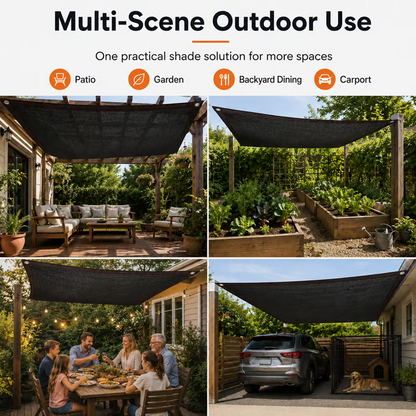 Outdoor Shade Cloth Net – UV Block, Breathable HDPE Mesh for Garden, Patio & Pergola
