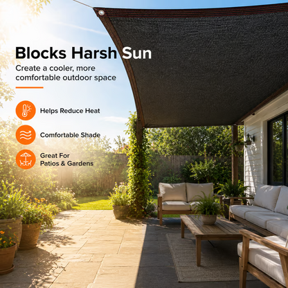 Outdoor Shade Cloth Net – UV Block, Breathable HDPE Mesh for Garden, Patio & Pergola