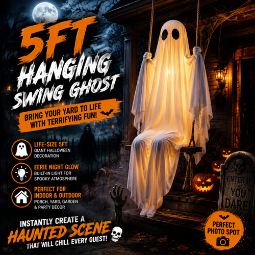 👻Halloween Hanging swing Ghost🔥