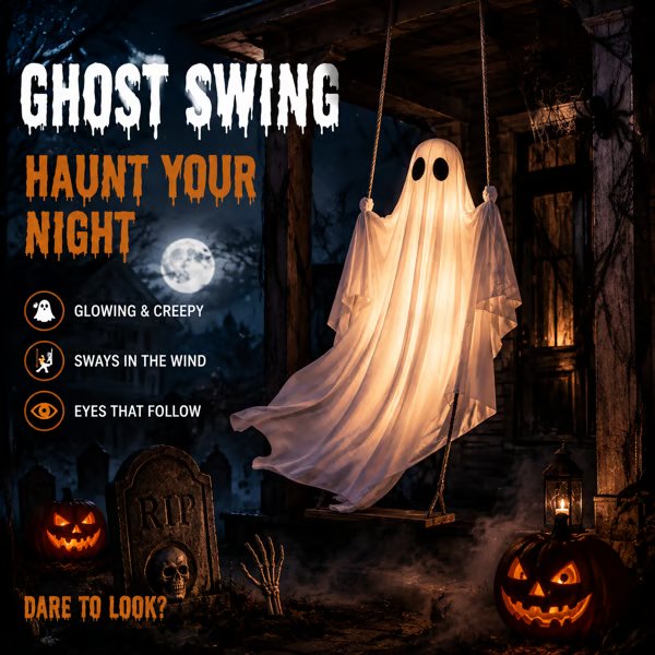 👻Halloween Hanging swing Ghost🔥