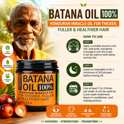 Batana Oil for Hair Growth,Raw Organic Batana Mask from Honduras🌱