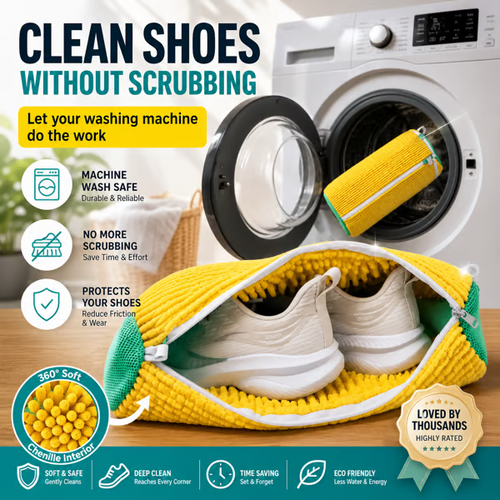 👟No-Scrub Shoe Washing Bag - Clean & Protect Your Sneakers In The Washing Machine