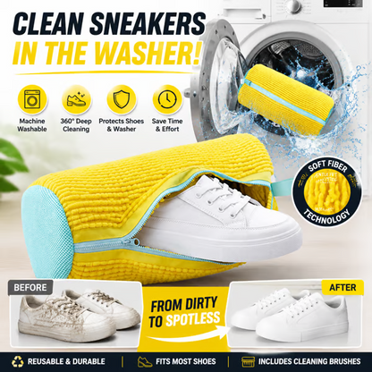 👟No-Scrub Shoe Washing Bag - Clean & Protect Your Sneakers In The Washing Machine