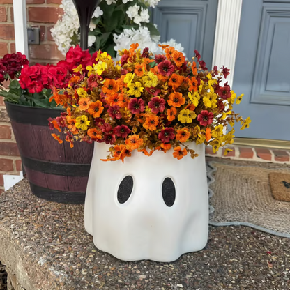 Fall Artificial Flower Halloween 12pcs, UV Resistant Colorful Fake Flower🍂