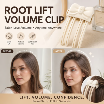Wireless Heated Volumizing Root Lift Clip - Salon Crown Volume Styling Tool for Fine Flat Hair