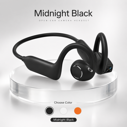 📸 AI Smart Open-Ear Camera Headset – Hands-Free POV Recording, Audio & Real-Time Translation
