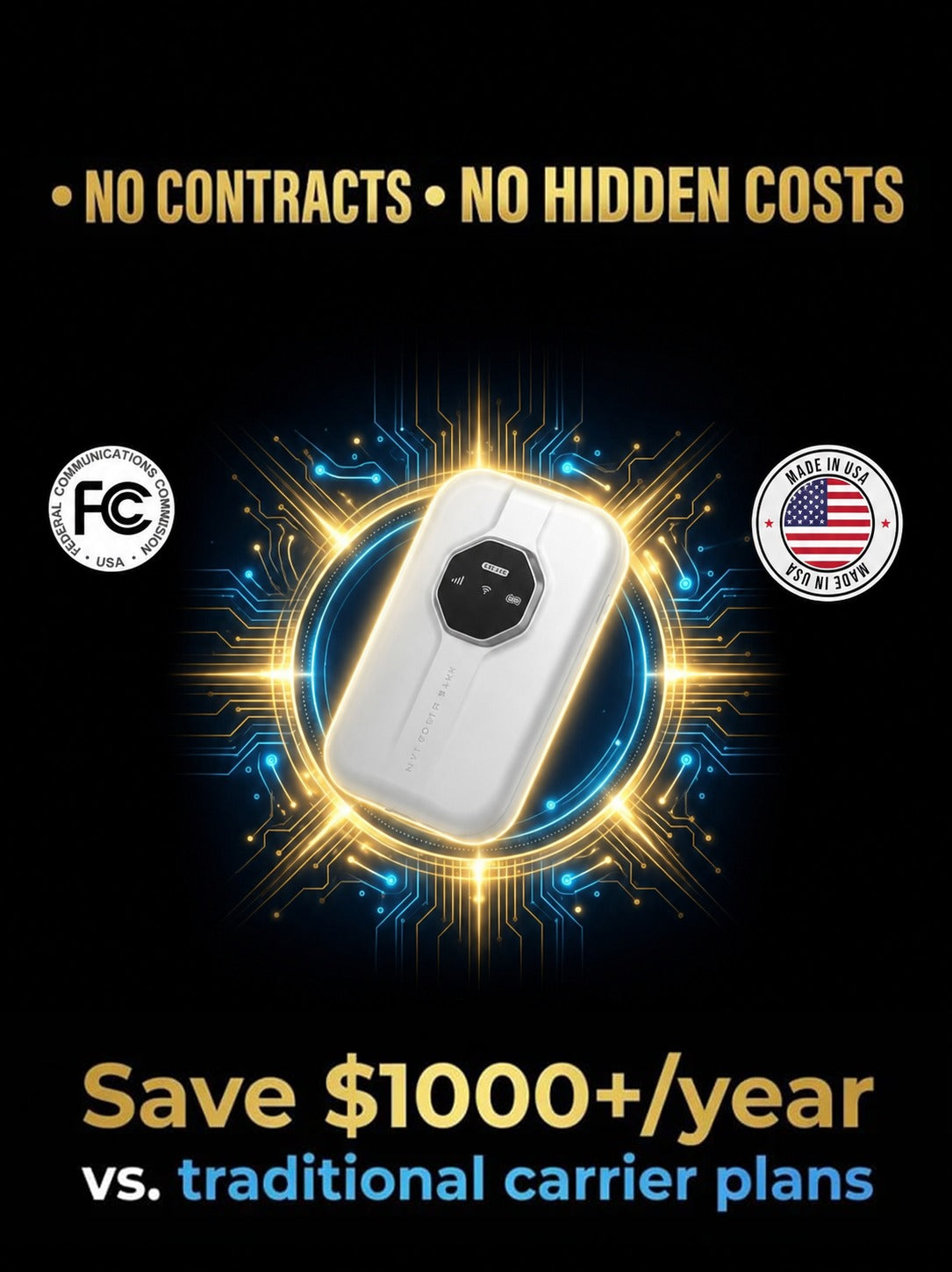 Newly upgraded in 2026, with global coverage - borderless portable Wi-Fi