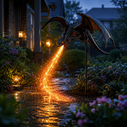 🐉 2027 "Dragon's Ember" Solar Garden Light 🔥 | The Ultimate Magical Outdoor Halloween Decoration