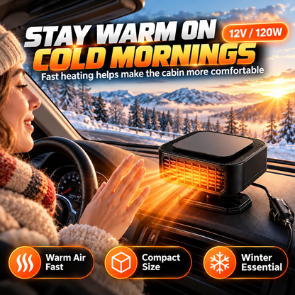 ⏳ Last Day 49% OFF ✨Portable Car Heater Defroster with 360-Degree Rotating Base