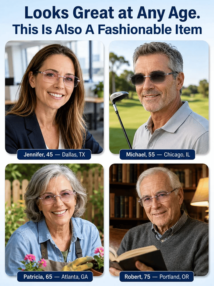 👓Regain Your Youthful Vision 🔥Smart Zoom Diamond-Cut Reading Glasses