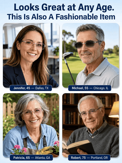 👓Regain Your Youthful Vision 🔥Smart Zoom Diamond-Cut Reading Glasses