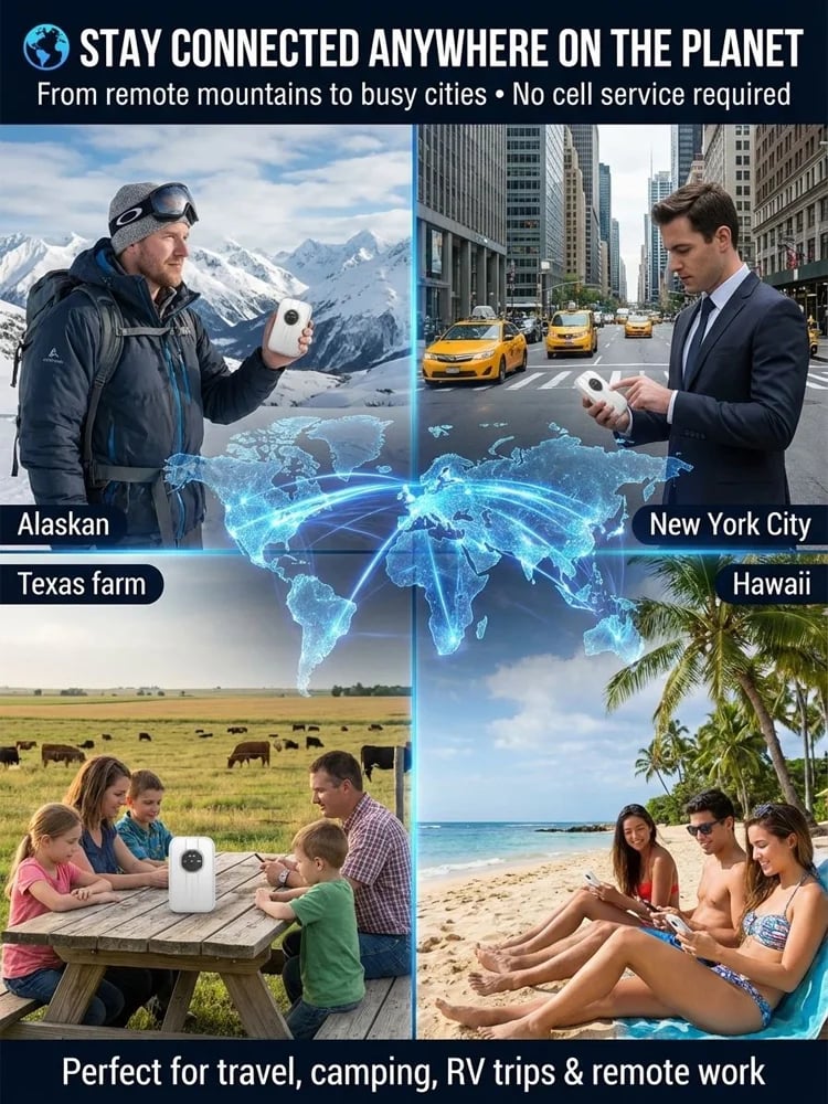 Newly upgraded in 2026, with global coverage - borderless portable Wi-Fi