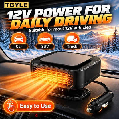 🔥HOT SALE🔥Portable Car Heater Defroster with 360-Degree Rotating Base