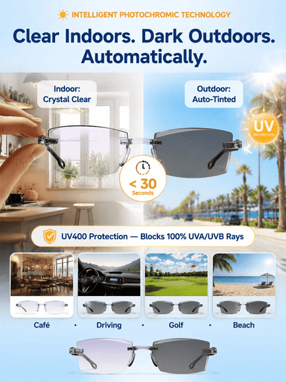👓Regain Your Youthful Vision 🔥Smart Zoom Diamond-Cut Reading Glasses