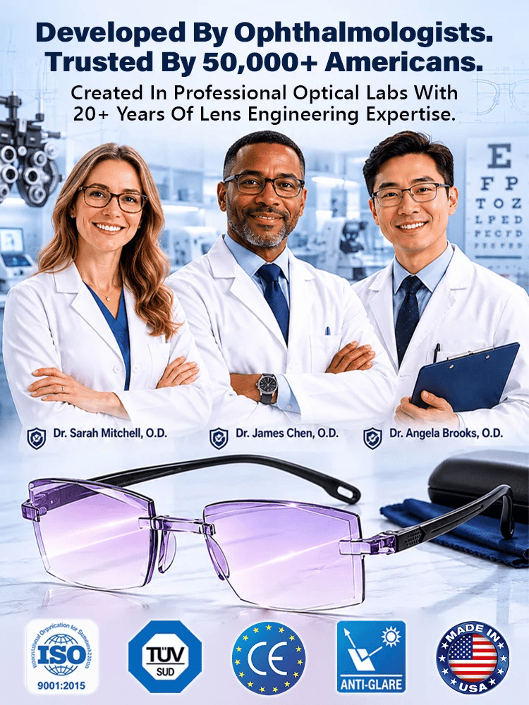 👓Regain Your Youthful Vision 🔥Smart Zoom Diamond-Cut Reading Glasses