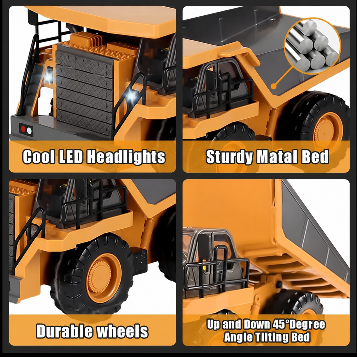🔥 50% OFF 🎁4-Vehicle RC Construction Set🚜 Built For Little Builders