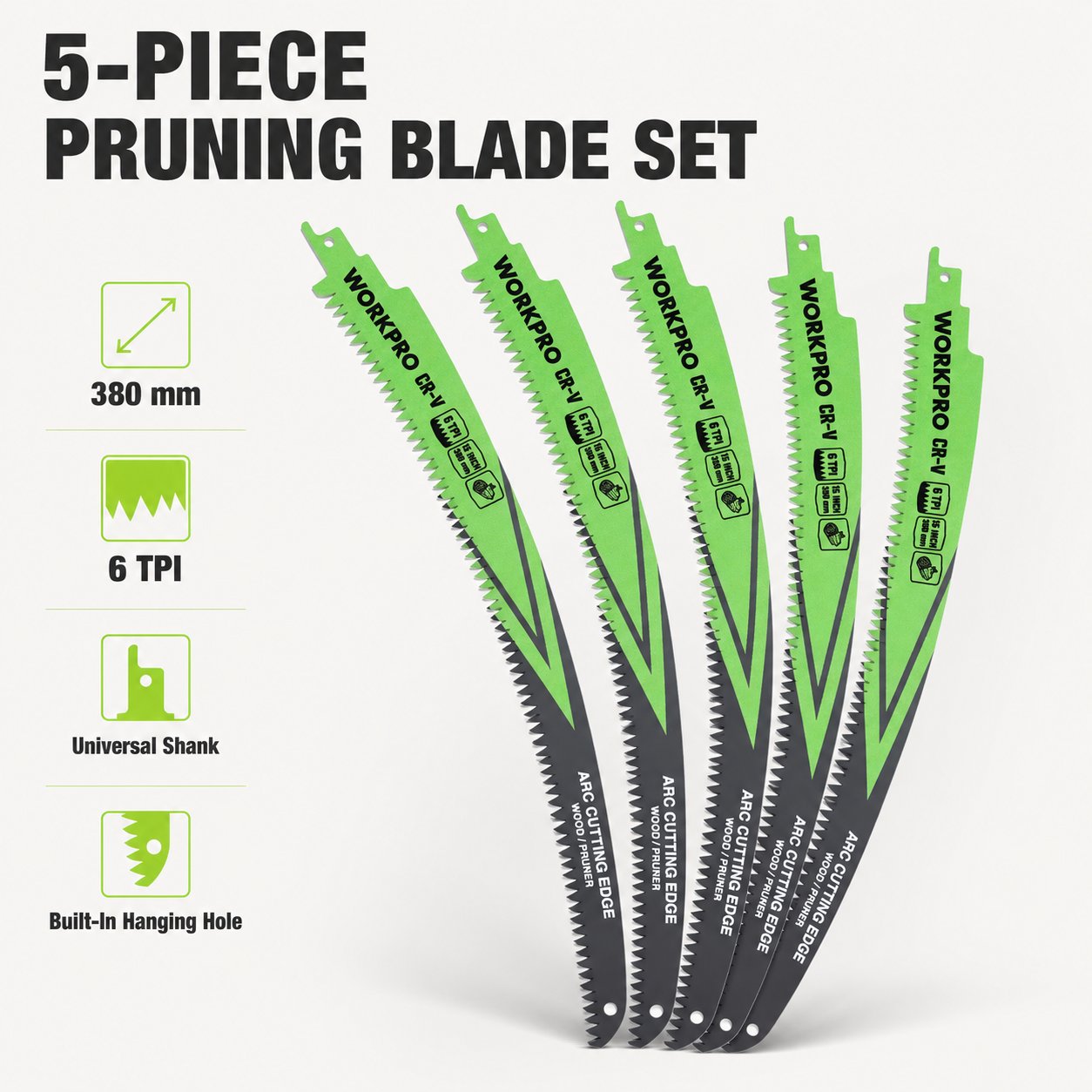 380 mm Wood Pruning Saw Blade Set 🪚