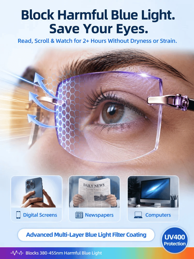 👓Regain Your Youthful Vision 🔥Smart Zoom Diamond-Cut Reading Glasses