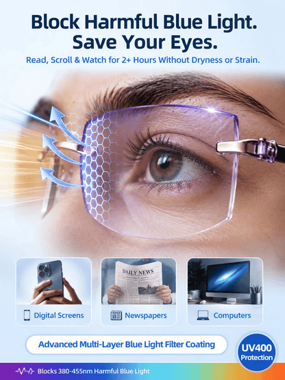 👓Regain Your Youthful Vision 🔥Smart Zoom Diamond-Cut Reading Glasses