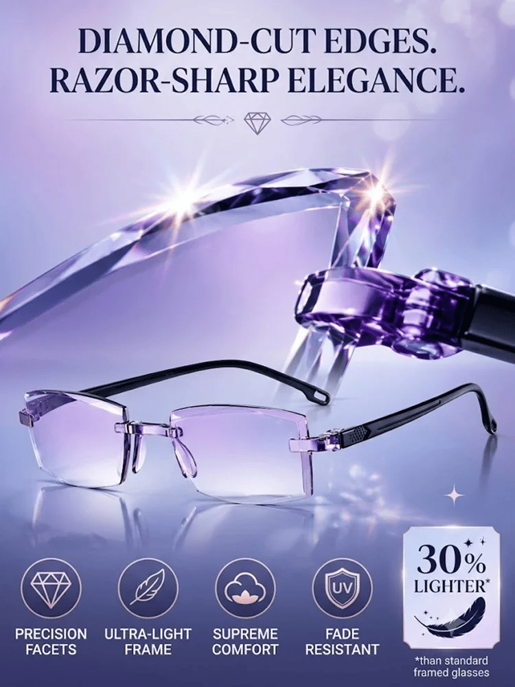 👓Regain Your Youthful Vision 🔥Smart Zoom Diamond-Cut Reading Glasses