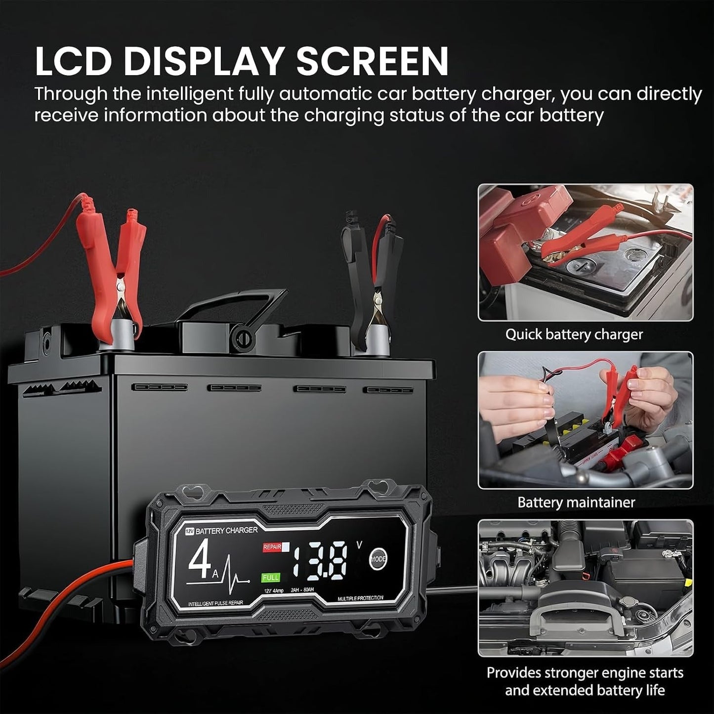 GBX155 4250A Jump Starter – 10L Gas/8L Diesel, Smart Charger & Power Bank